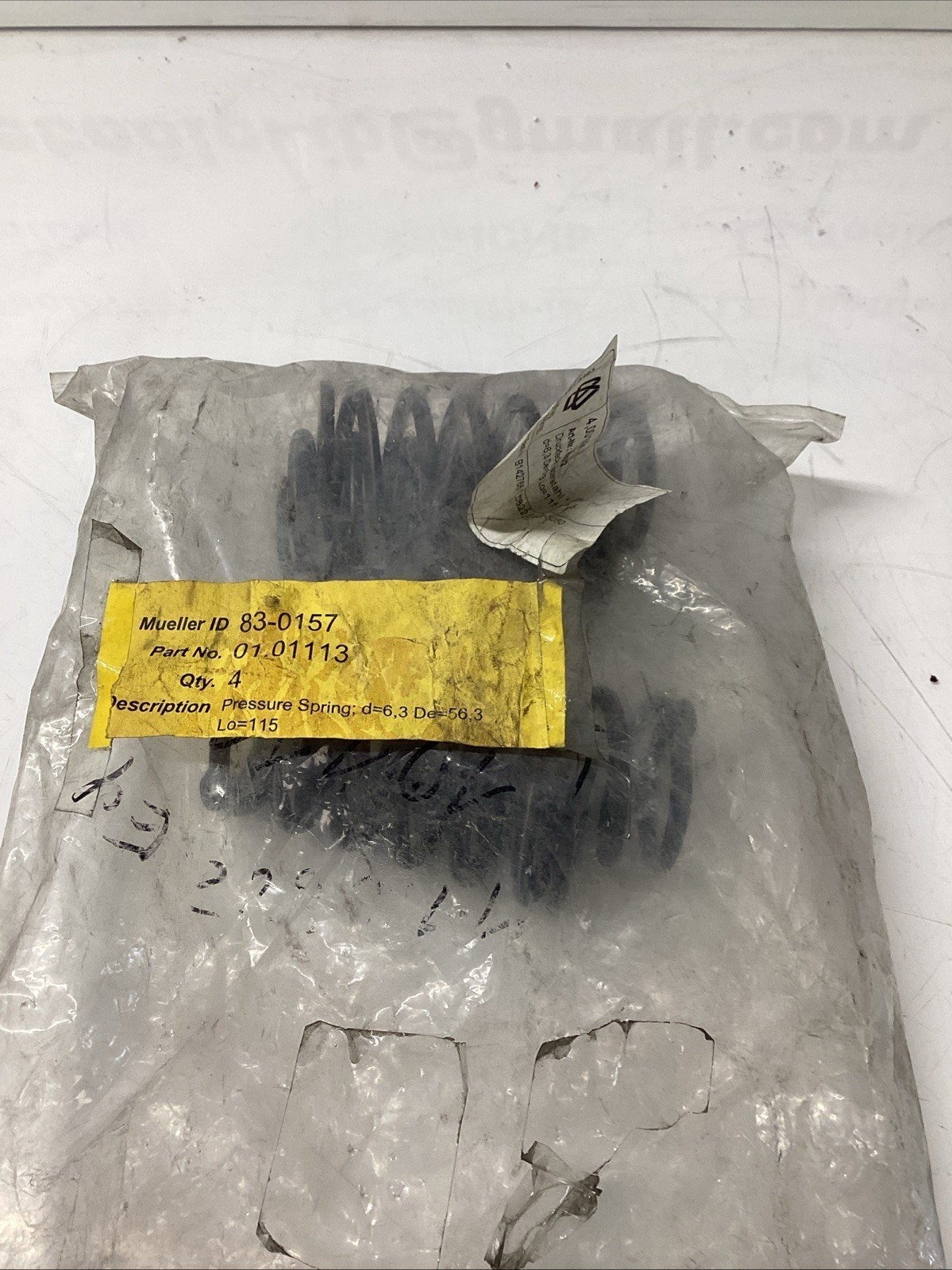 Pressure Spring 01.01113 83-0157 Lot Of 4 O-722