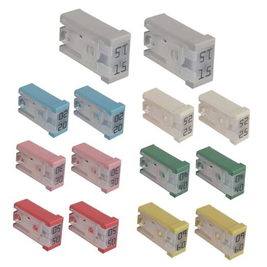 15A 20A 25A 30A 40A 50A 60A 32V Mini Slotted Automotive 15 20 25 30 40 50 60A