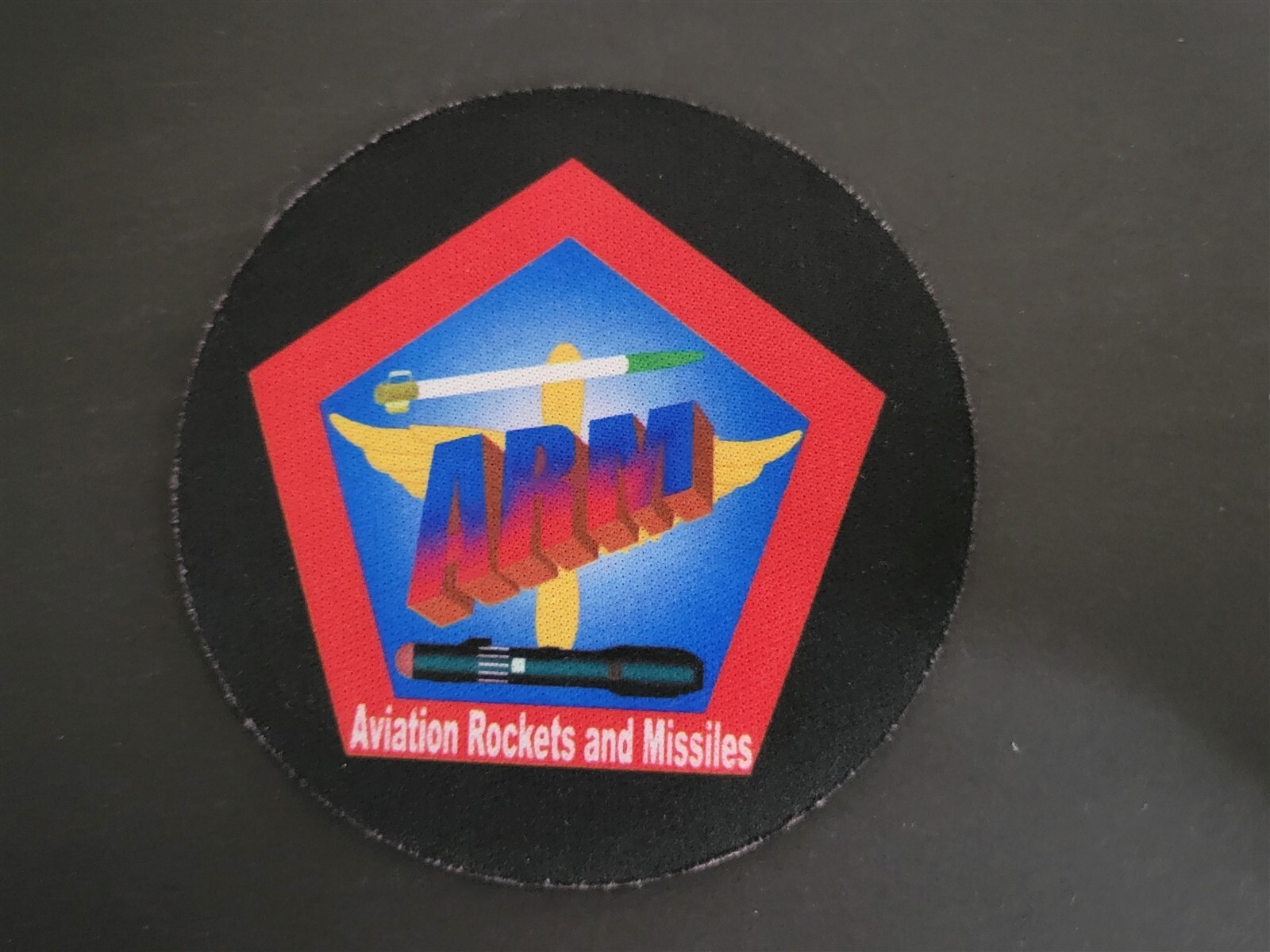 Aviation Rockets and Missiles 4" Diameter Mouse Pad Military