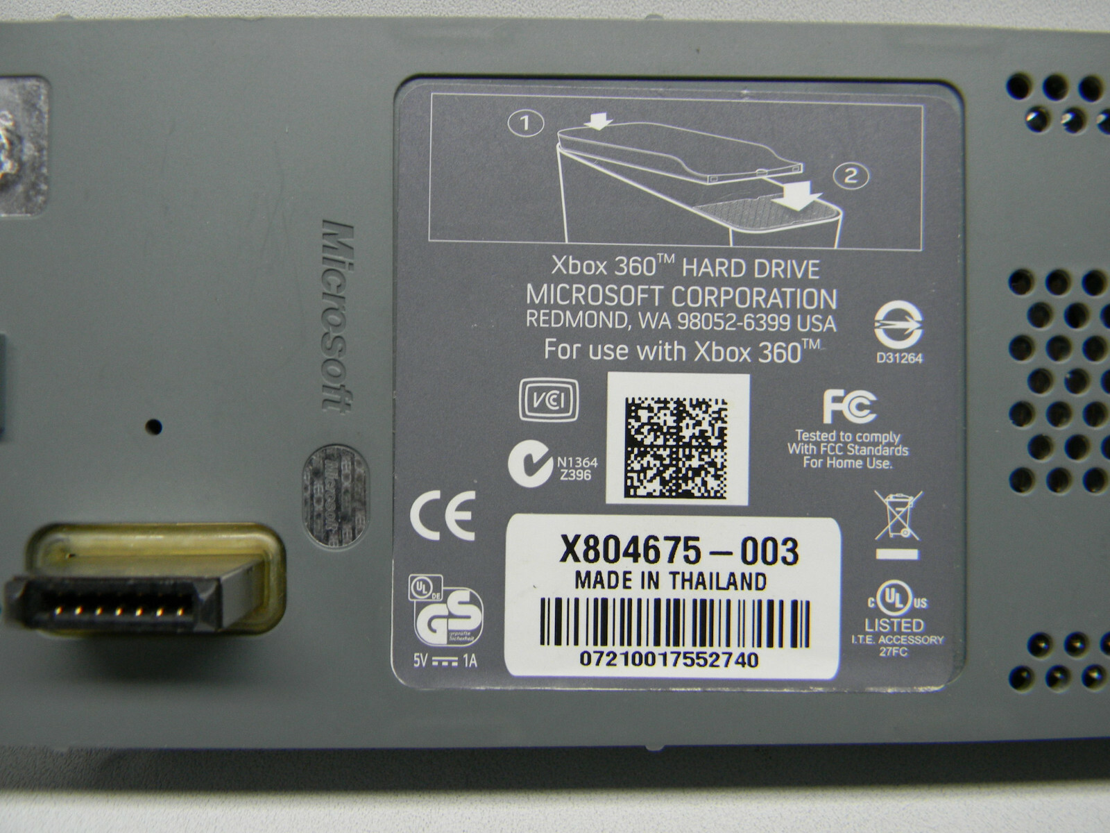 Microsoft XBOX 360 Hard Drive Kit #725