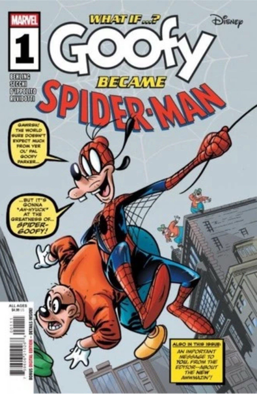 WHAT IF...? GOOFY BECAME SPIDER-MAN #1 CVR A NM 2025