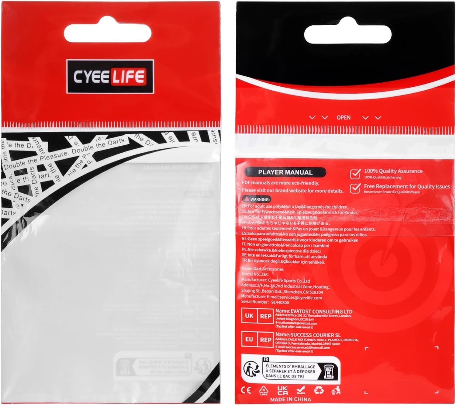 Convenient 100-Pack of Lightweight 2BA Thread Dart Points - Easy Setup