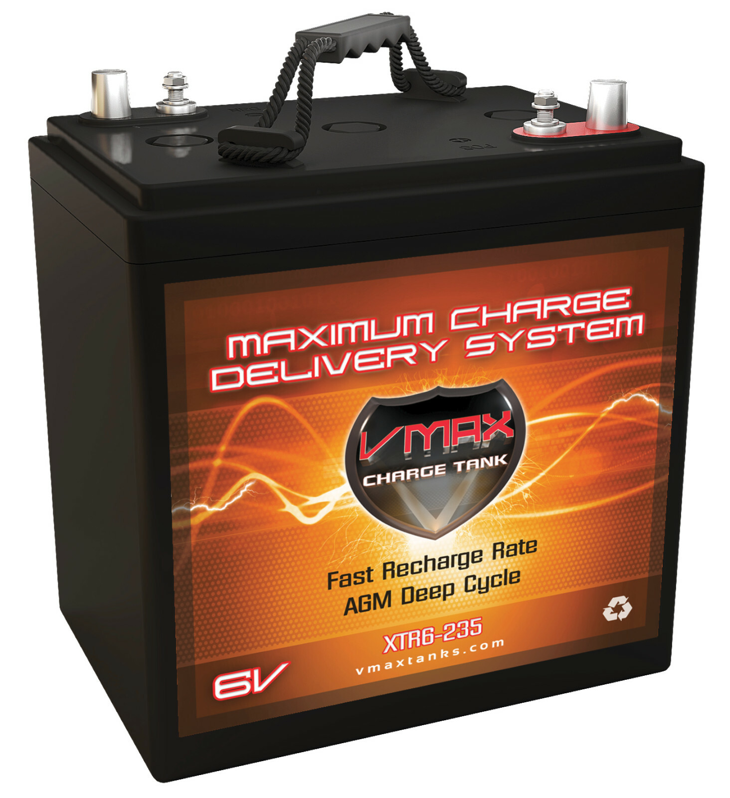 VMAX XTR6-235 GC2 XTREME AGM Battery 6V 235AH Replaces Harris HBDAGMGC6-A B