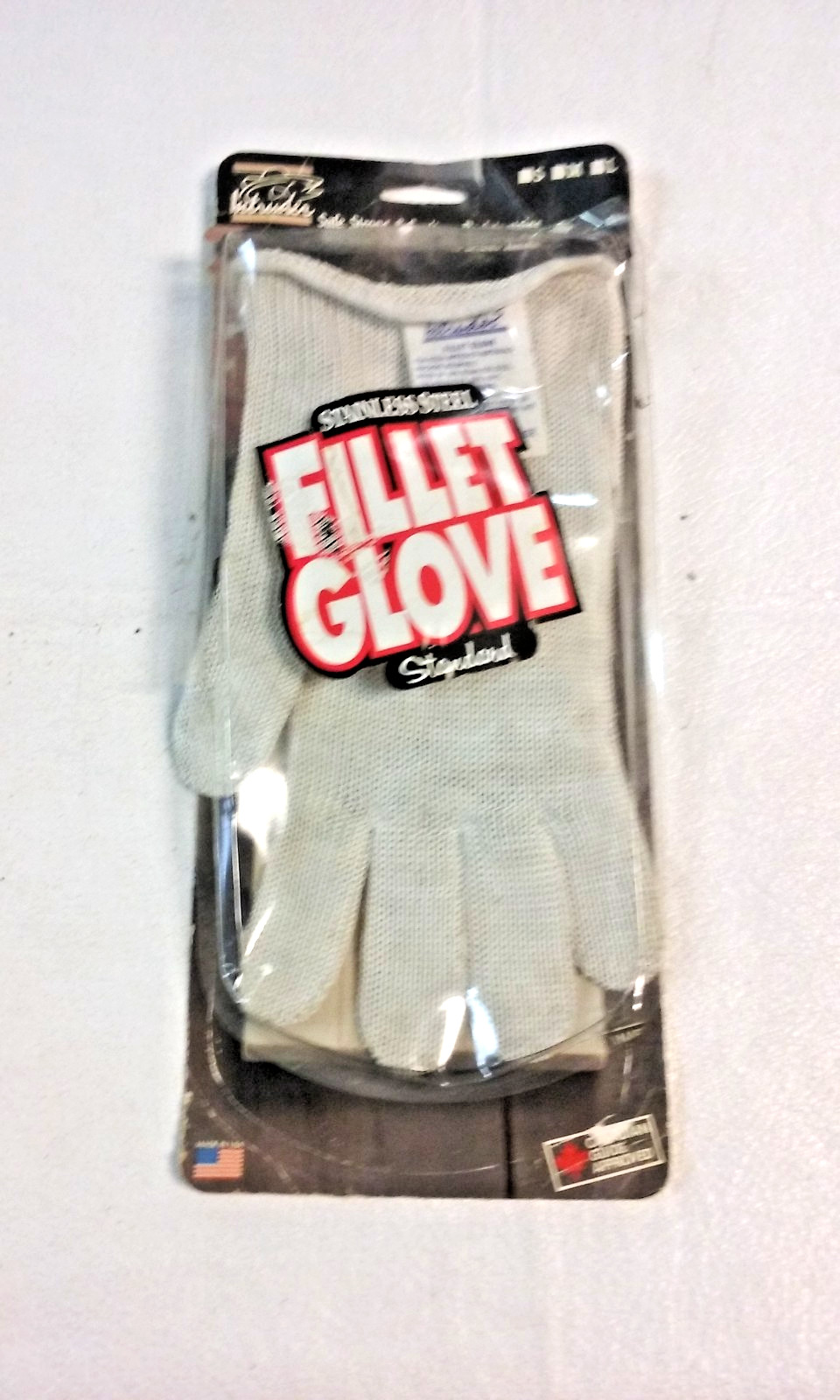 Intruder Stainless Steel Fish Fillet Glove Size Large - Open New on Card
