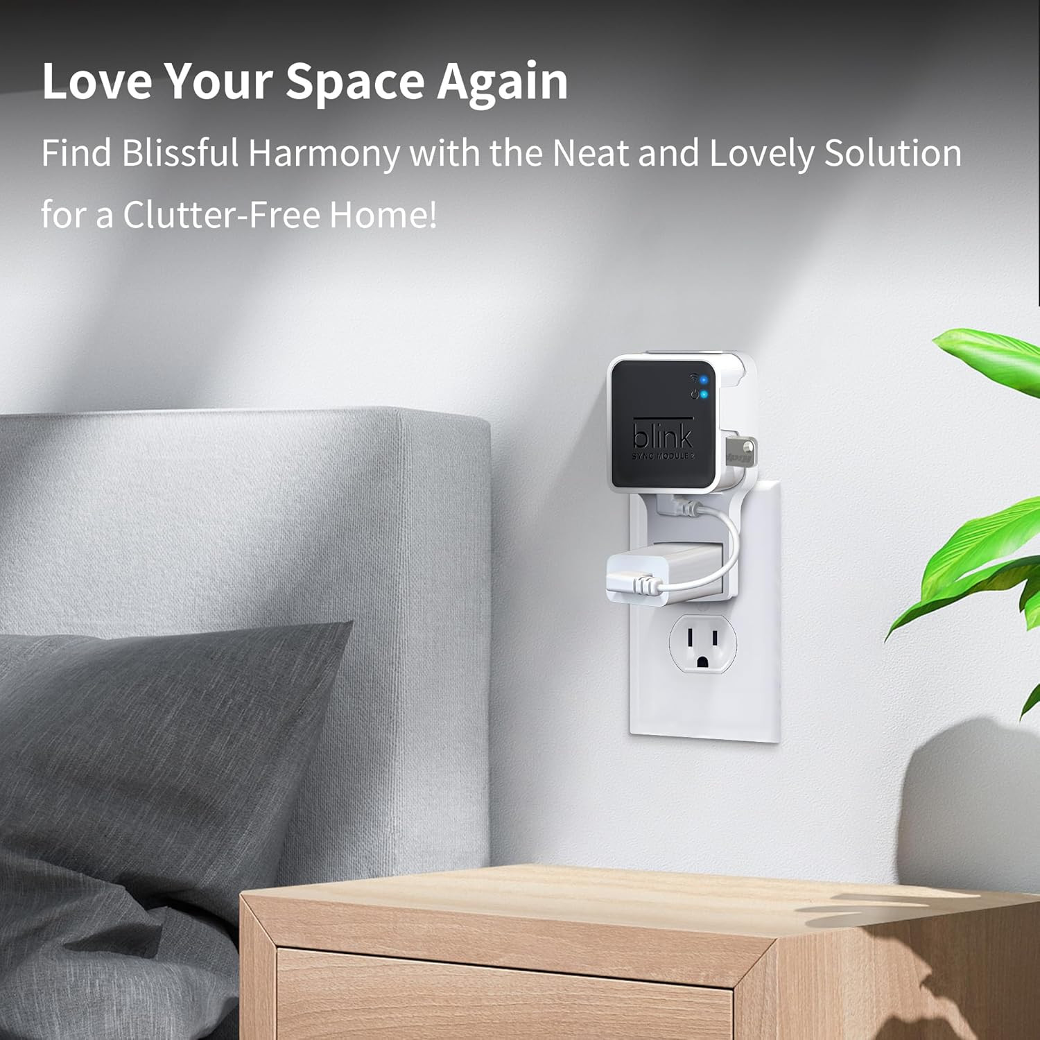 256GB Blink USB Flash Drive & Wall Mount for Blink Sync Module 2 with Short Cabl