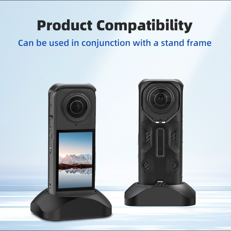 Silicone Stand Base Solid Foundation For Insta360 X4 Sports Camera Accessories