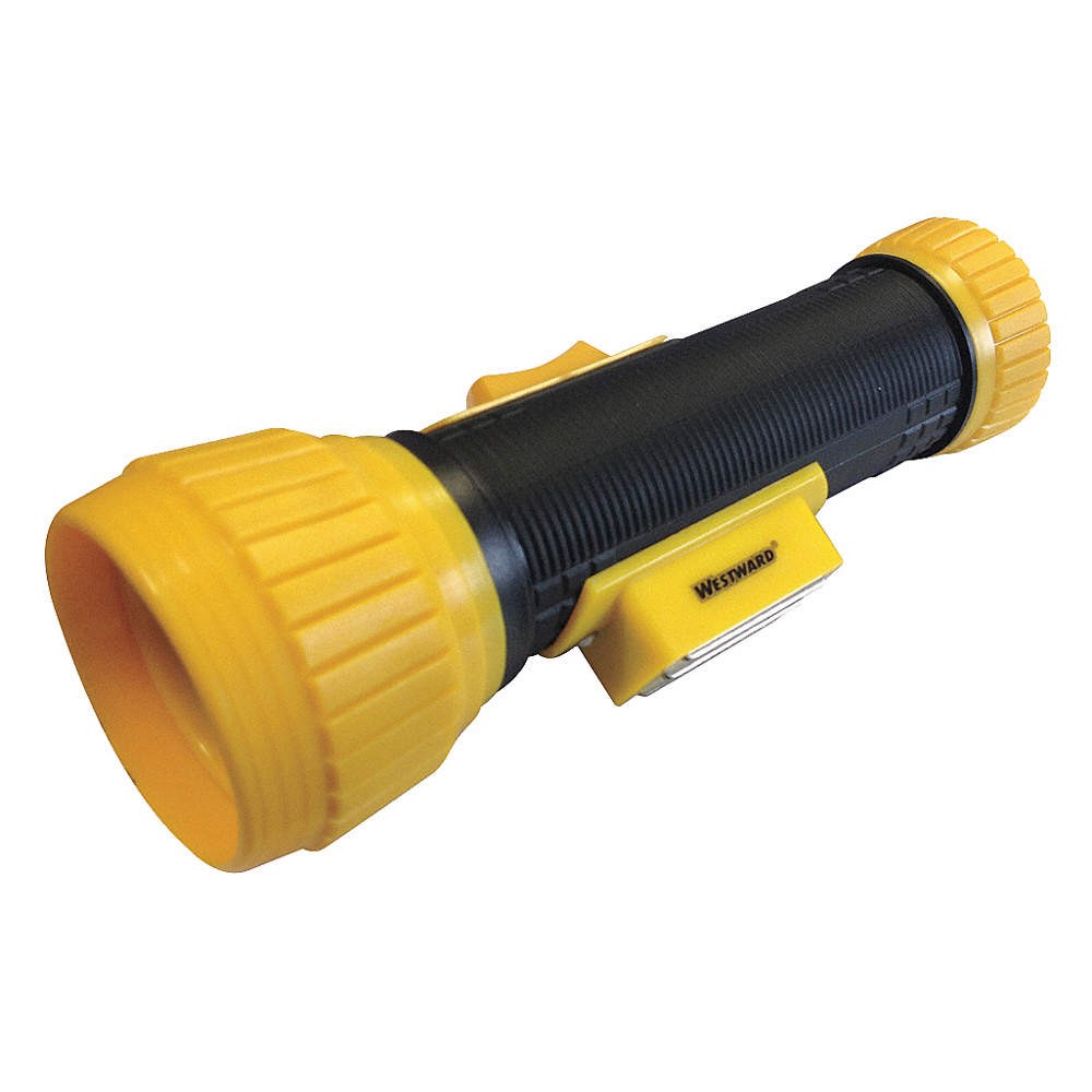 GRAINGER 49C128 Handheld Flashlight,Plastic,Black,37lm 49C128