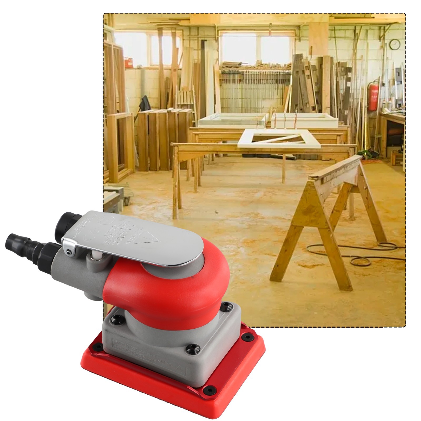 Compact Square Sander with 2 5mm Deflection Diameter for Precise Results