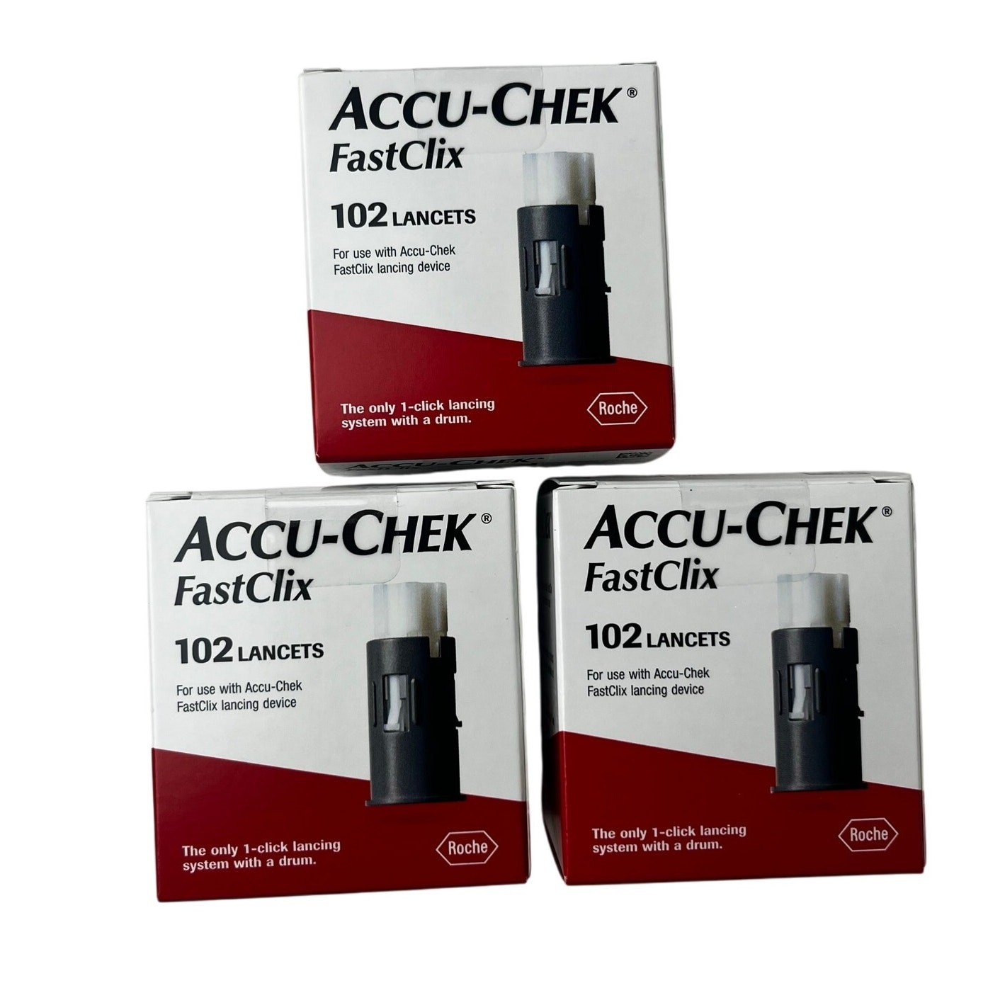 Accu-Chek FastClix Lancets Blood Glucose Sugar Monitoring Sealed 306ct 3 boxes