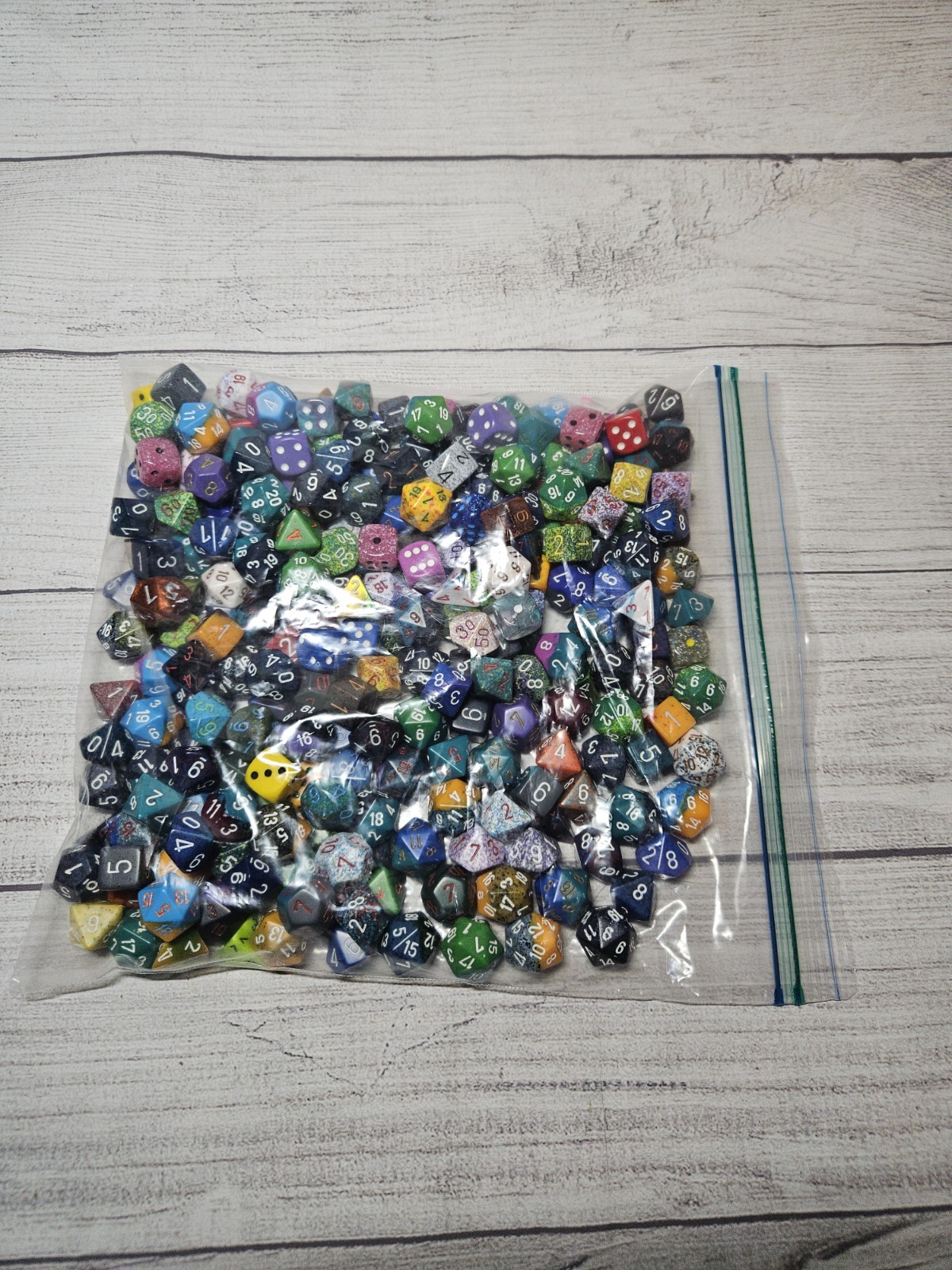 HUGE Mixed Dice Lot 244 Dice RPG, D&D - Variety of Colors, Styles, Sizes, Etc