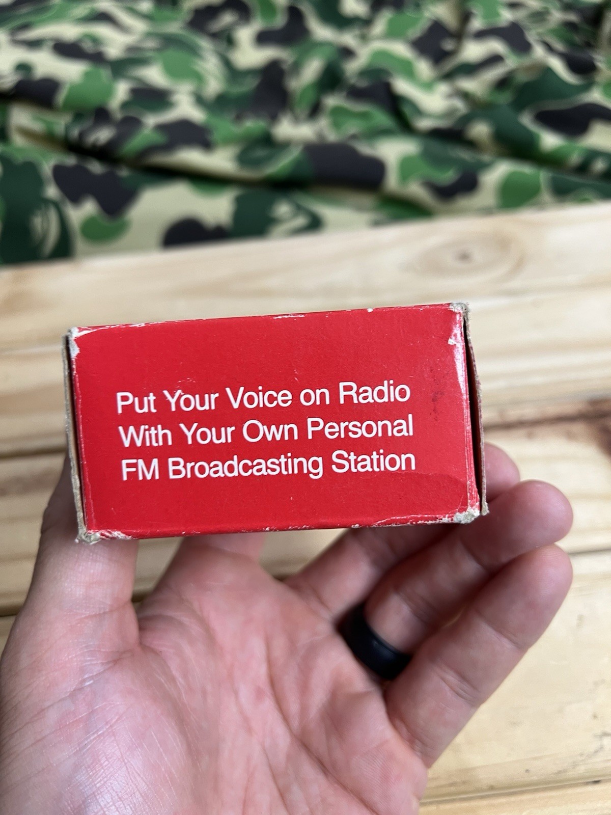Vtg New Realistic 33-1076 FM Wireless Microphone Radio Shack Broadcast to Radio