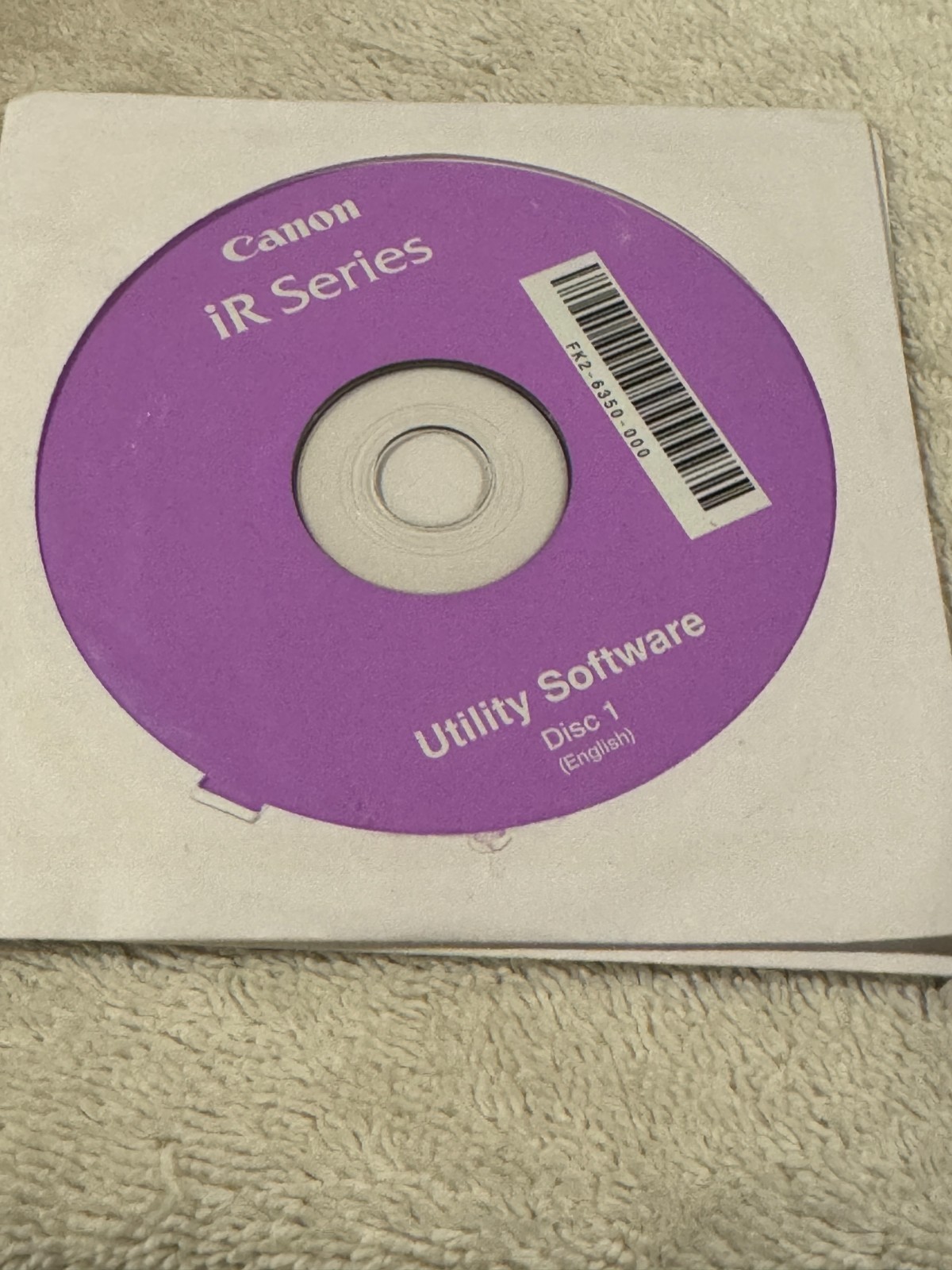 Canon IR Series Utility Software - CD ONLY IN VERY GOOD CONDITION!!!