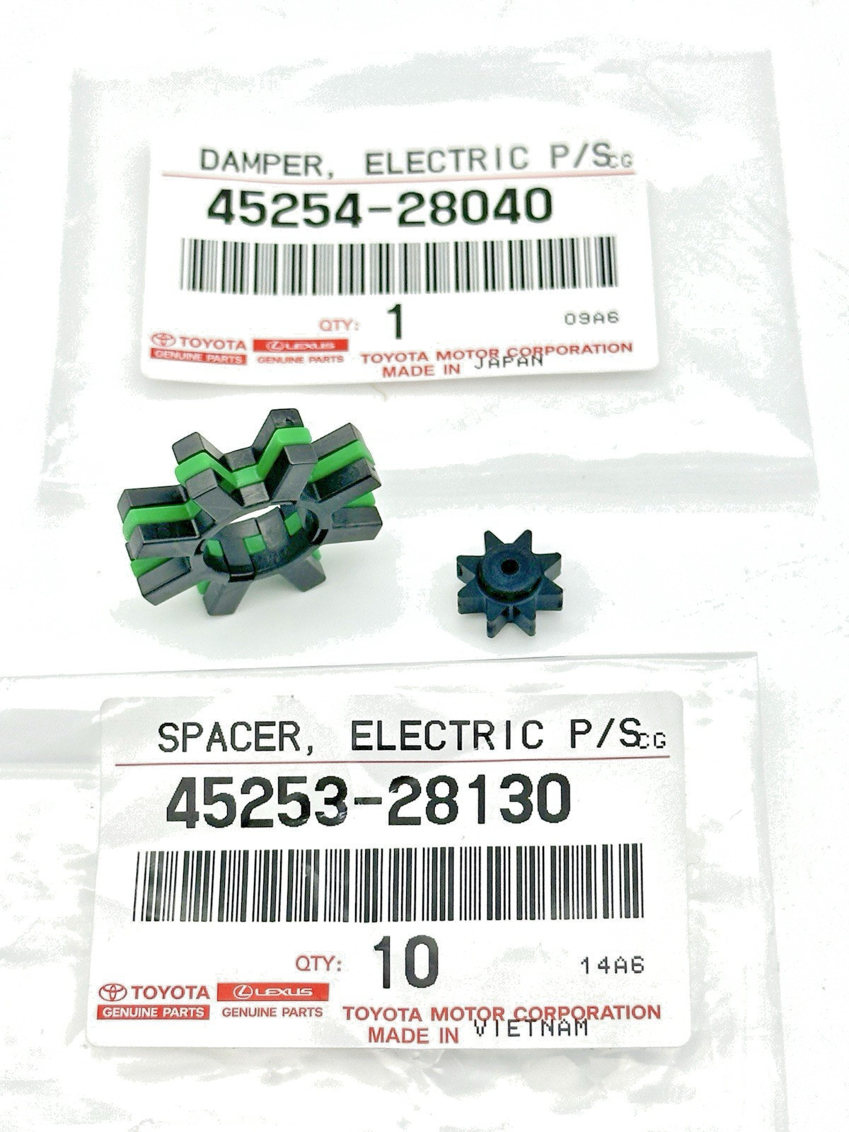 Genuine Toyota Electronic Power Steering Motor Shaft Damper W/SPACER OEM NEW