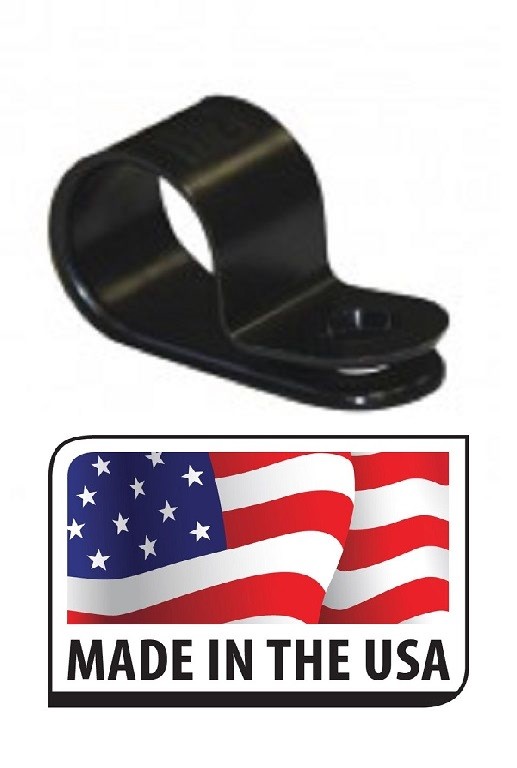 (25) 1/2" INCH CABLE CLAMPS NYLON BLACK UV RESISTANT HOSE WIRE ELECTRICAL