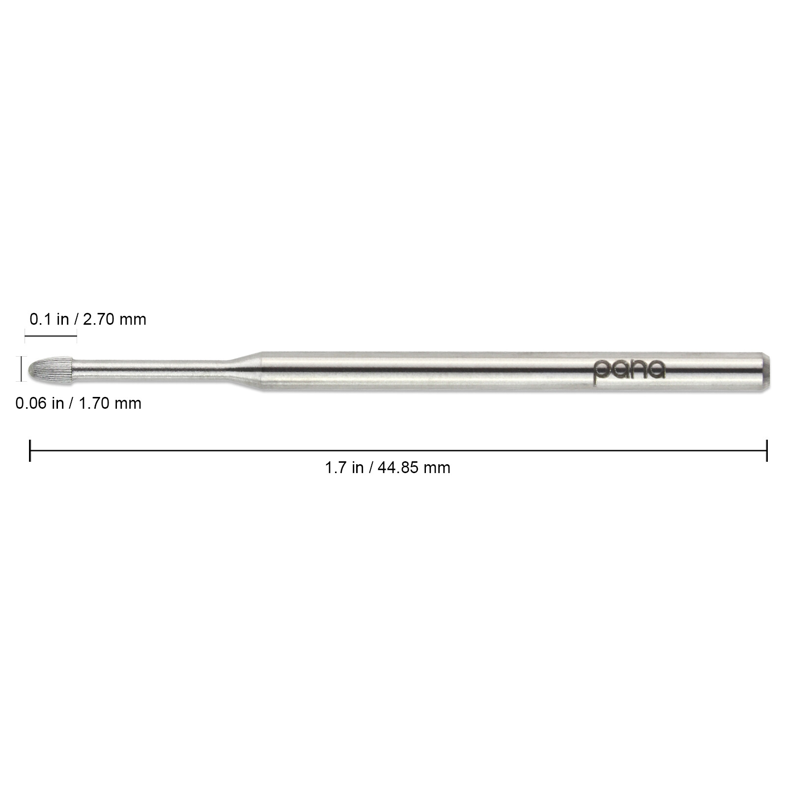 Professional Silver Cuticle Clean Safety Carbide Nail Drill Bit Fine Grit