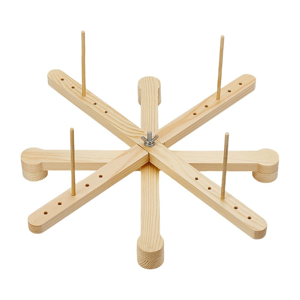 BENECREAT Amish Style Yarn Swift Winder, Portable Wooden Yarn Swift, Desktop ...
