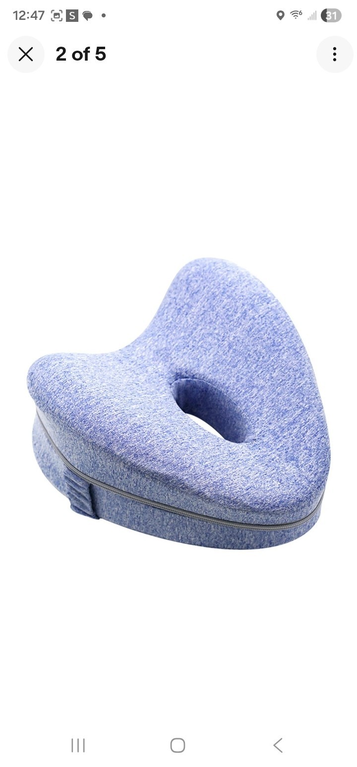 Smooth Spine Alignment Pillow Relieve Hip Pain & Sciatica Improved Leg Pillow