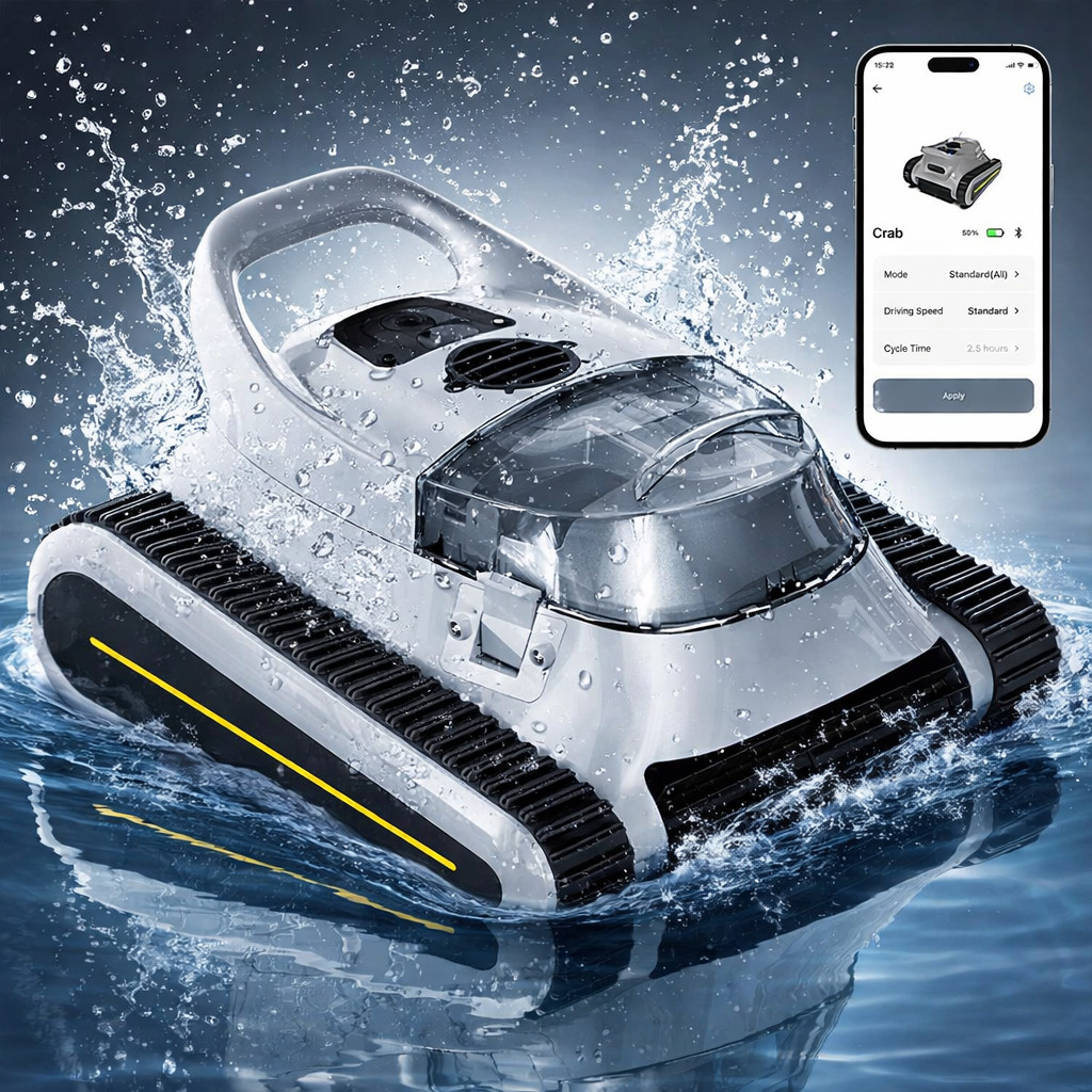 2026 Automatic Pool Cleaner Vacuum Wall Climbing for InGround Pools Self-Parking