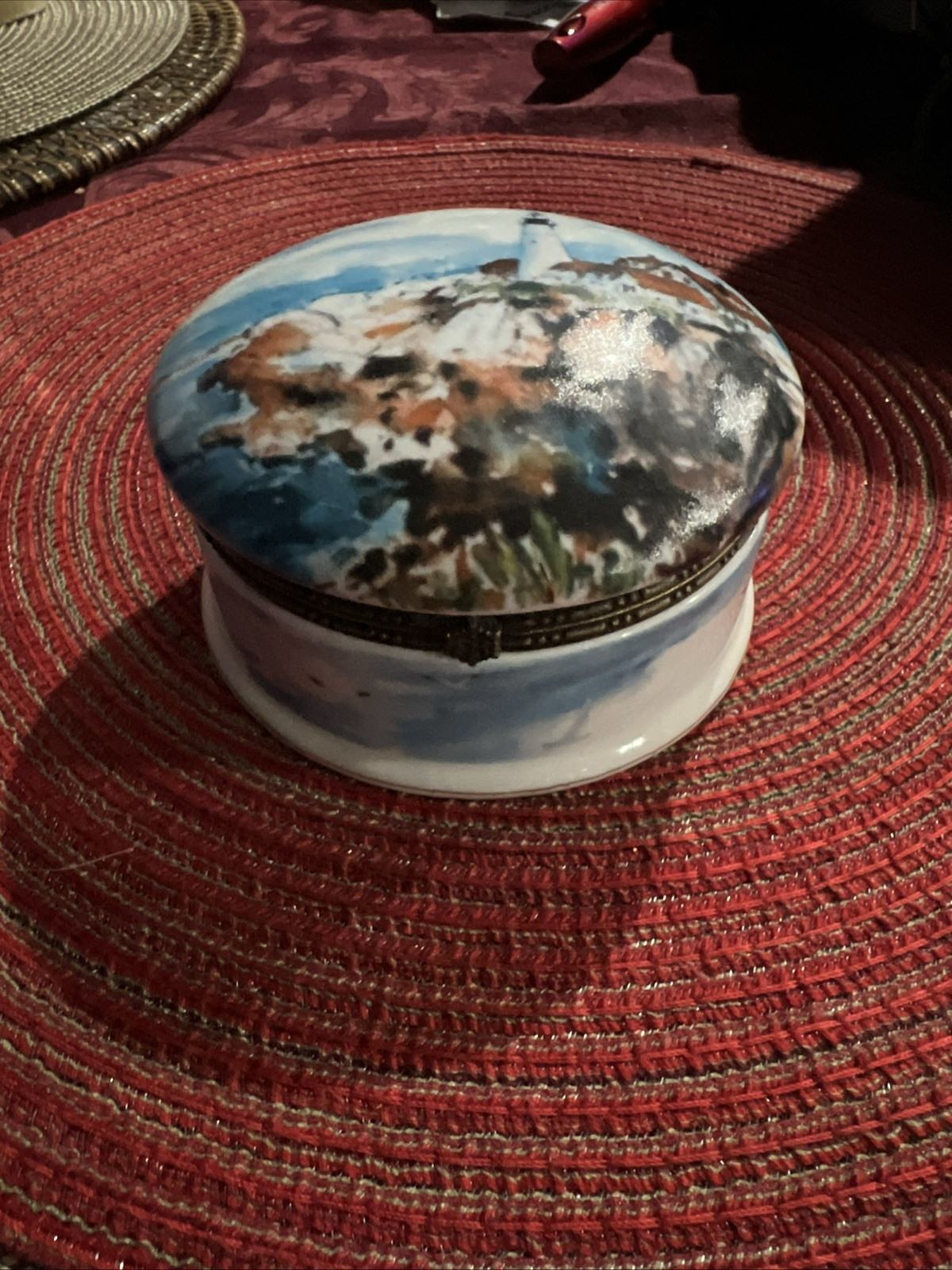 Nancy Zieske, lighthouse trinket box