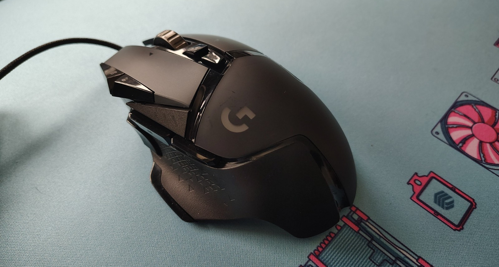Logitech G502 Wired Gaming Mouse Black Optical USB Programmable Adjustable DPI