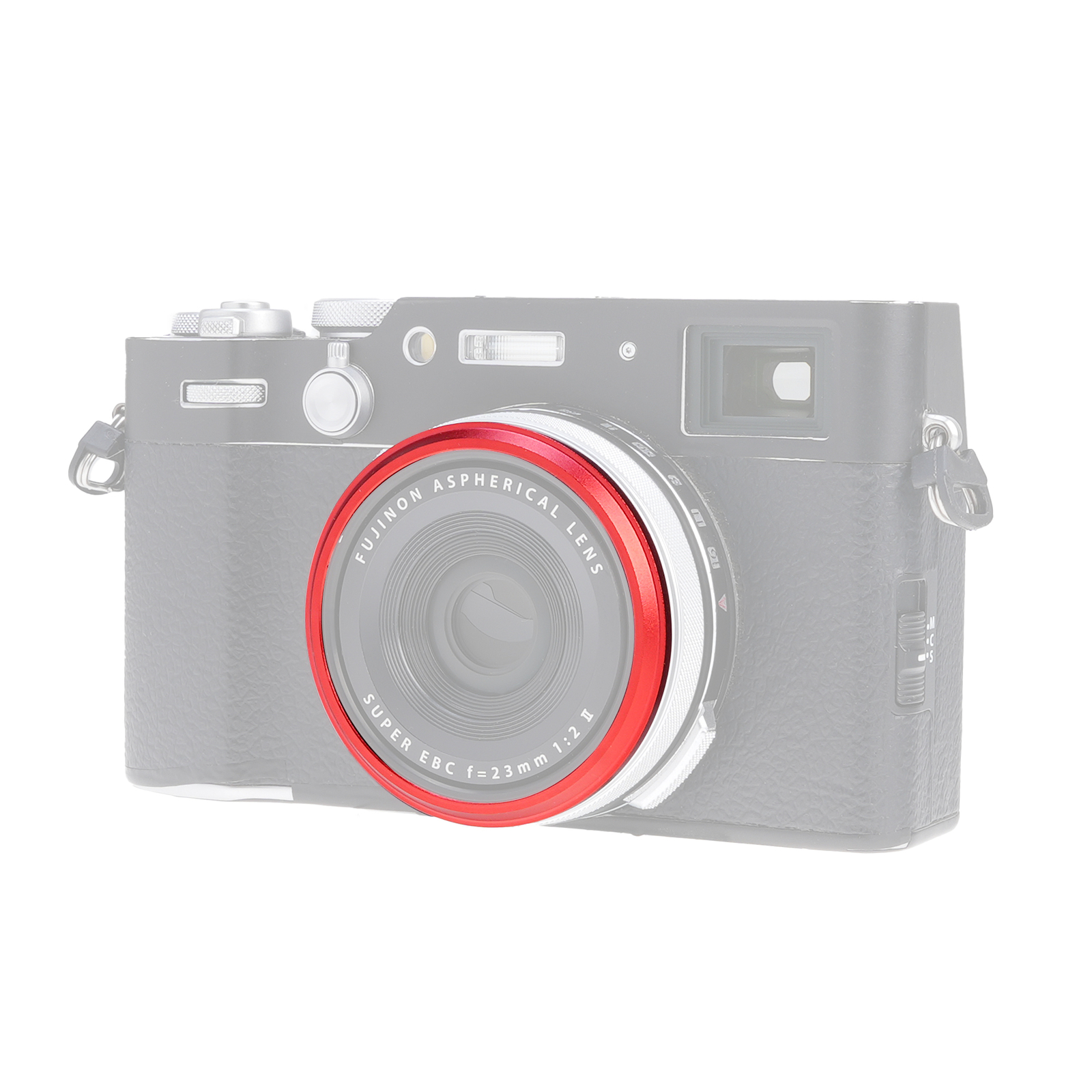 Black Lens Decoration Ring Cap for Fuji X100V X100VI X100F X100T X100S Camera