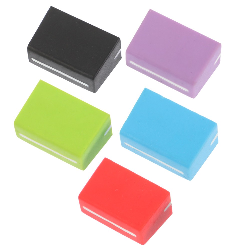 5Pcs Rubber Mixer Slider Fader Caps Replacement Assorted Color Durable Material