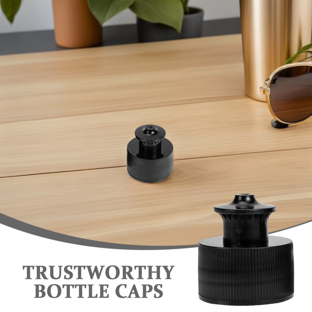 10 Pcs Reusable Sport Cap Water Bottle Push Pull Replacement Tops for Bottles