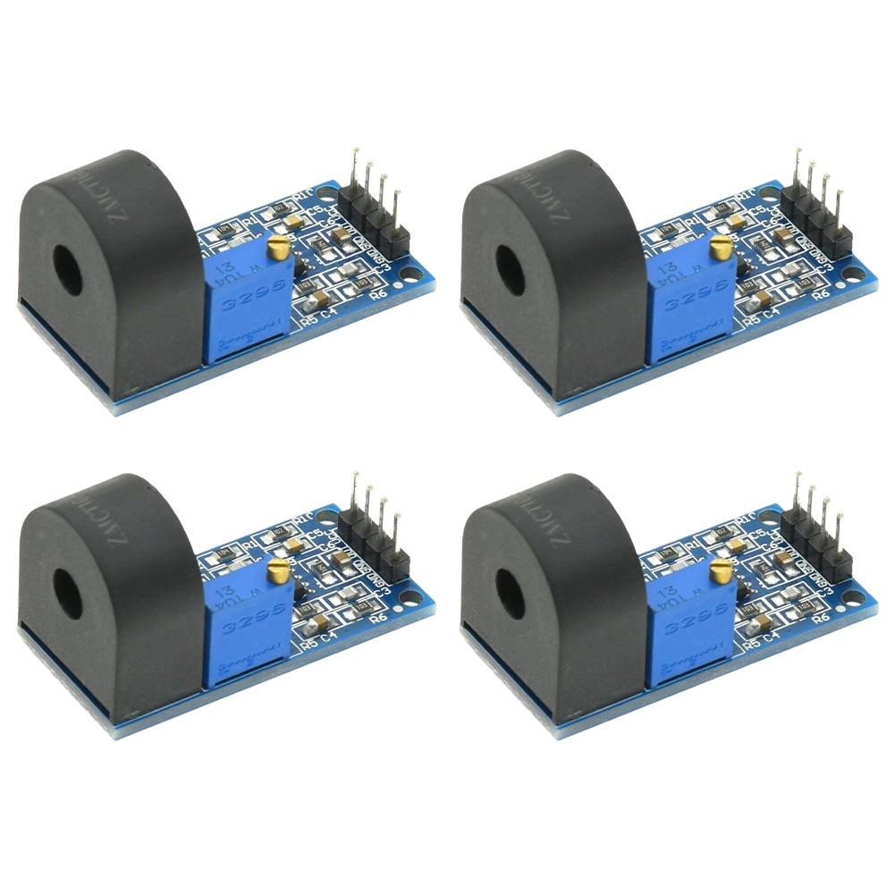 4pcs AC Current Sensor ZMCT103C 5A with Adjustable Output for Monitoring