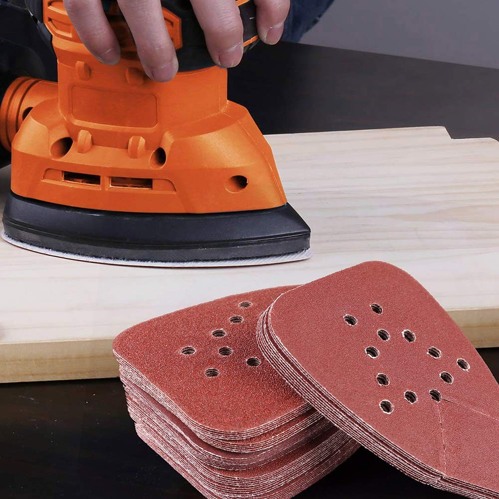Sanding Pads for Black and Decker Mouse Sanders, 50PCS 60 80 120 150 220 Grit