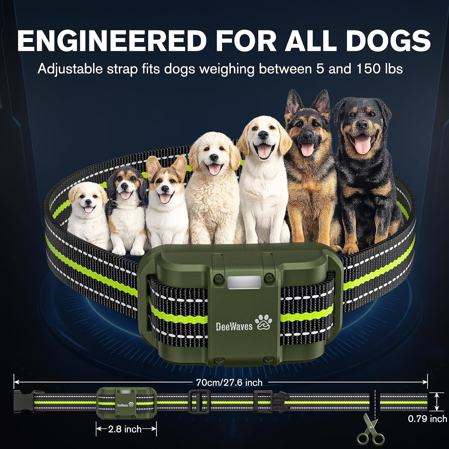 Dog Training Collar 5249Ft Rechargeable Dog E Collar for Small Medium Large | IP