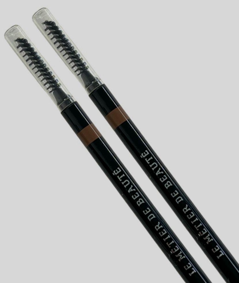 $72 Le Metier De Beaute Precision Brow Micro Pencil Brush | Amber - 2 Pack
