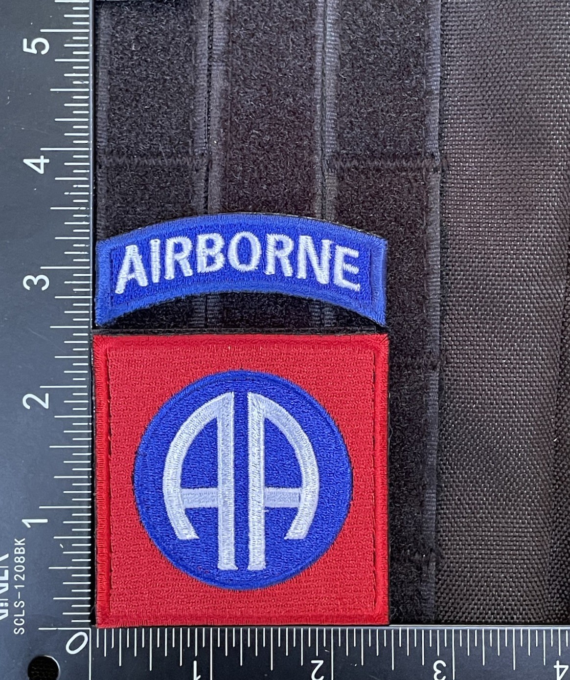 82nd Airborne Division Tactical Patch Hook Loop Color