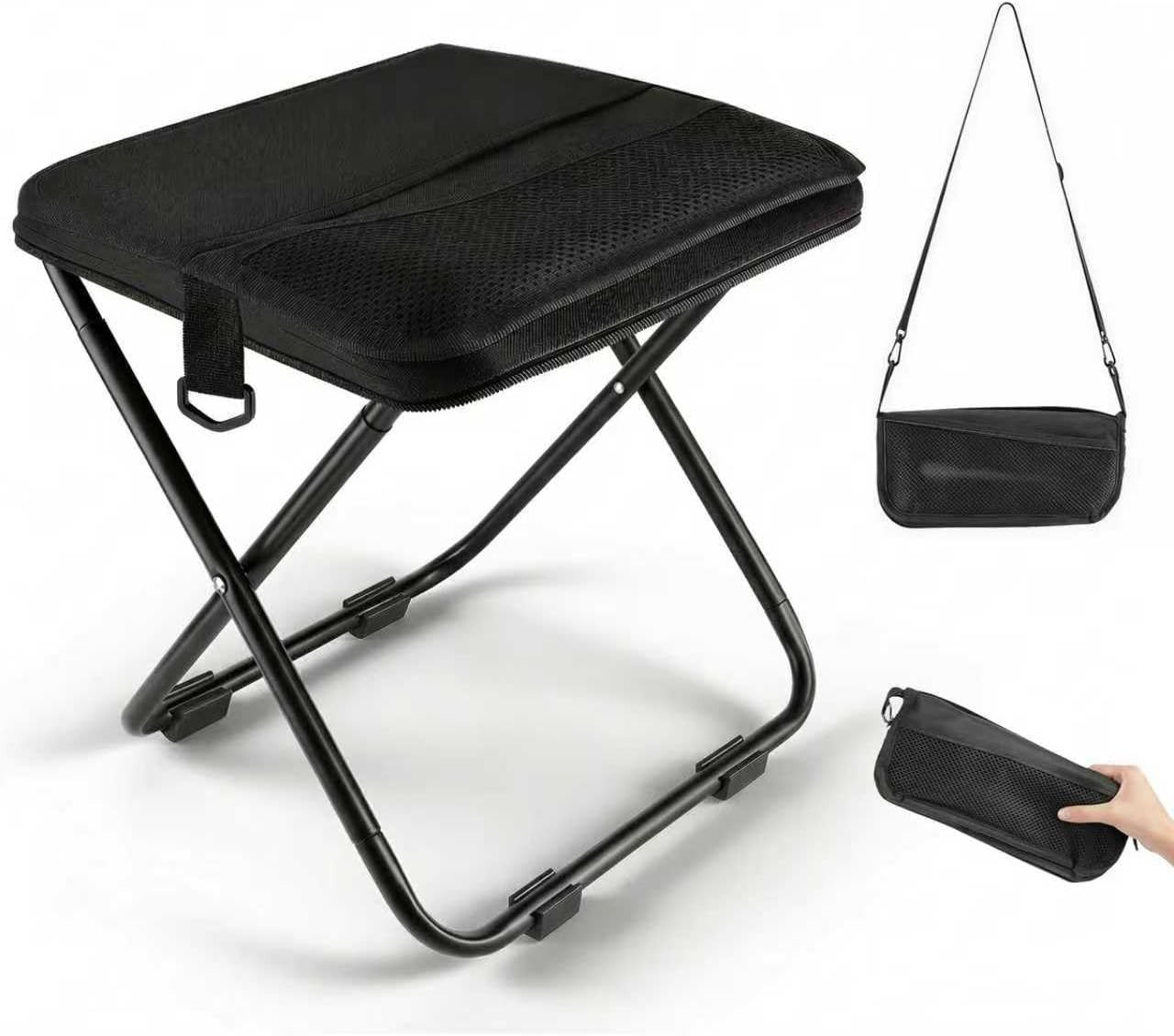 Portable Foldable Backpack Stool,Foldable Travel Stool Bag,Carry Outdoor Chair