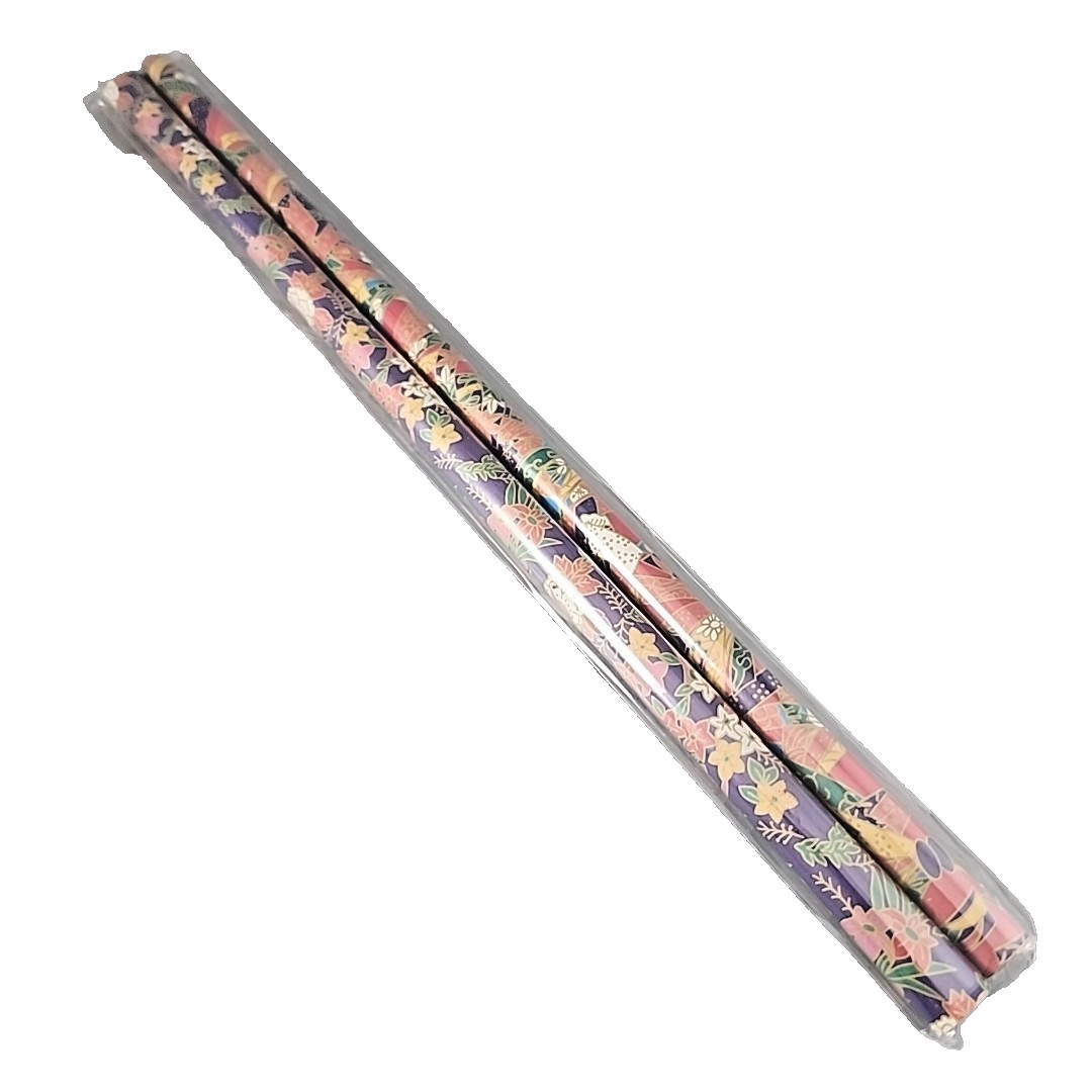 Japanese Yuzen Style Floral Folk Art Paper 2-Rolls 14.5"