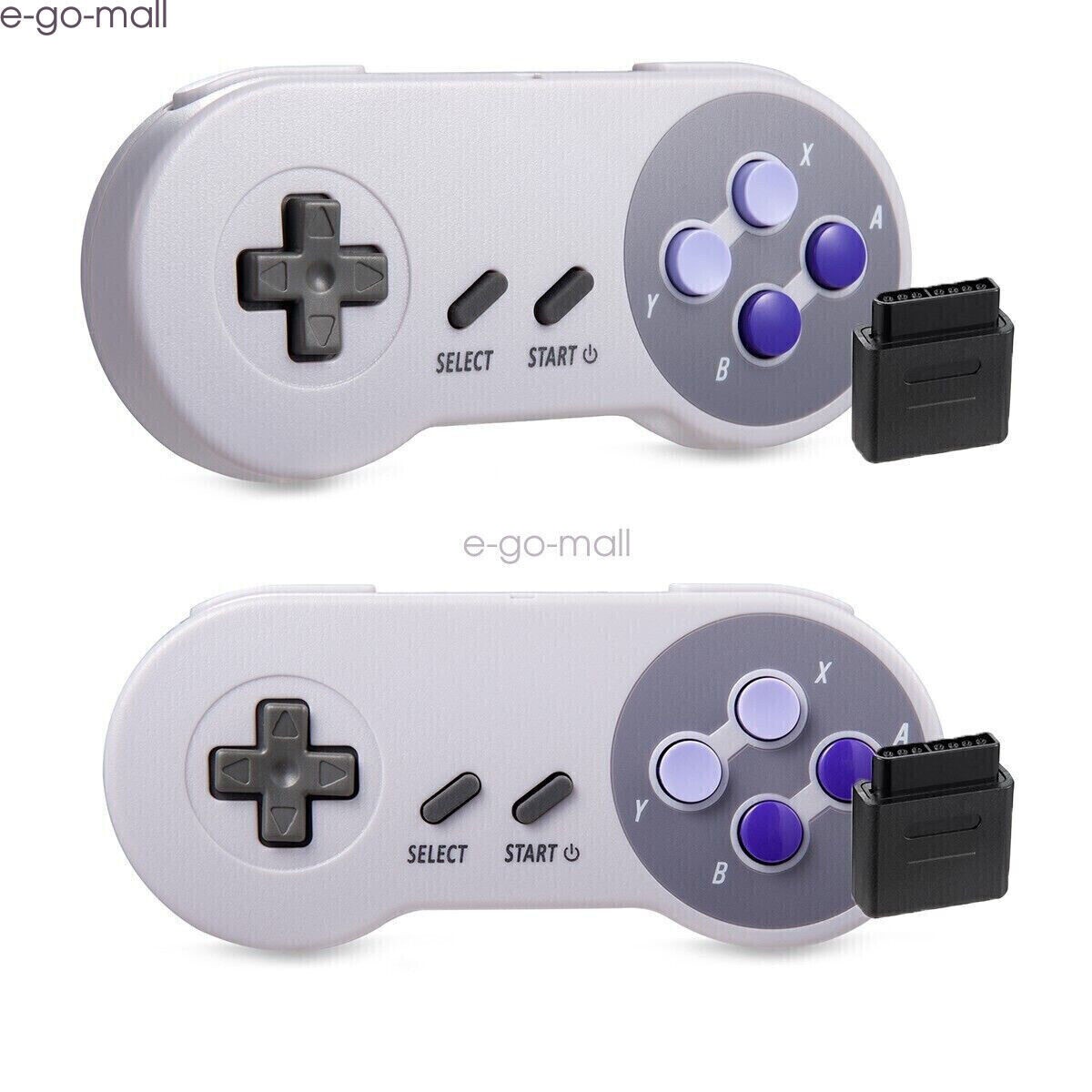 2PCS 2.4G Wireless SNES Gamepad for Super Nintendo Entertainment System SFC