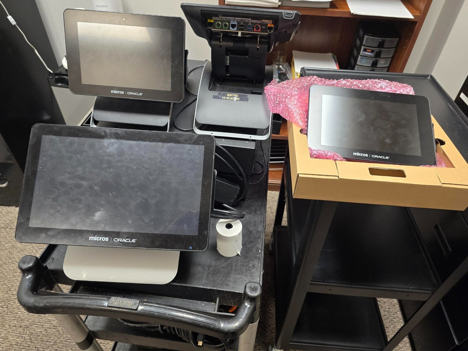 Micros POS Workstation 5A 400814 15" Touch Intel Atom N450 2GB No HDD Lot 4