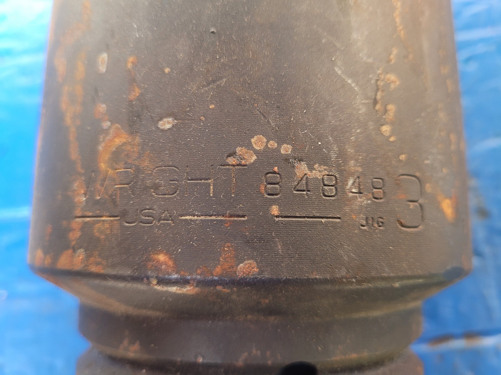 WRIGHT TOOL 84848, 3" Impact Socket, 1-1/2 In Drive, 6 point BIG HEAVY SOCKET