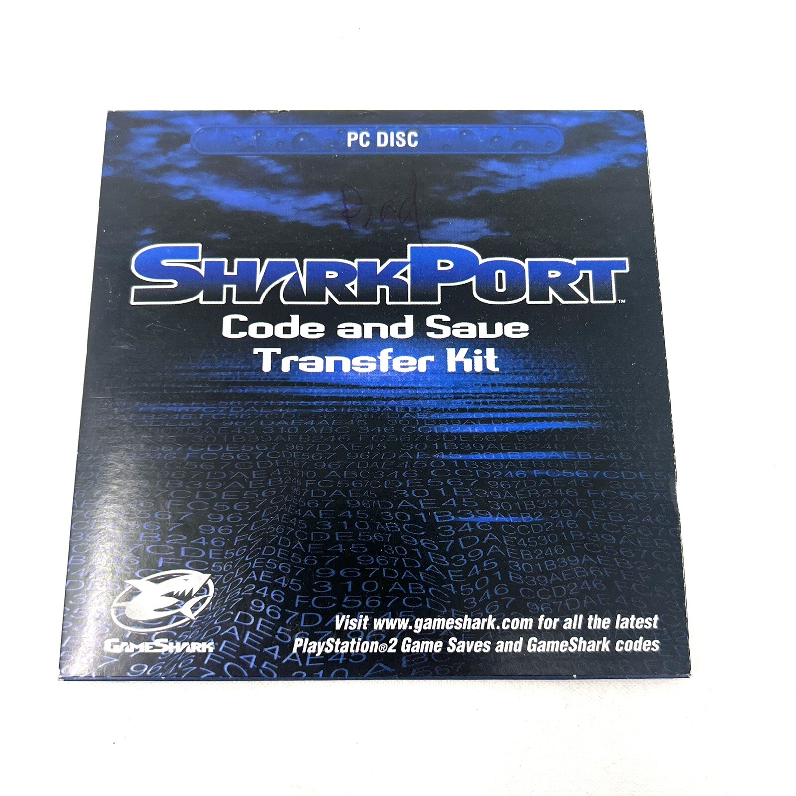 SharkPort Code Save Memory Game Transfer PC Disc & Sleeve Playstation 2 PS2 EUC