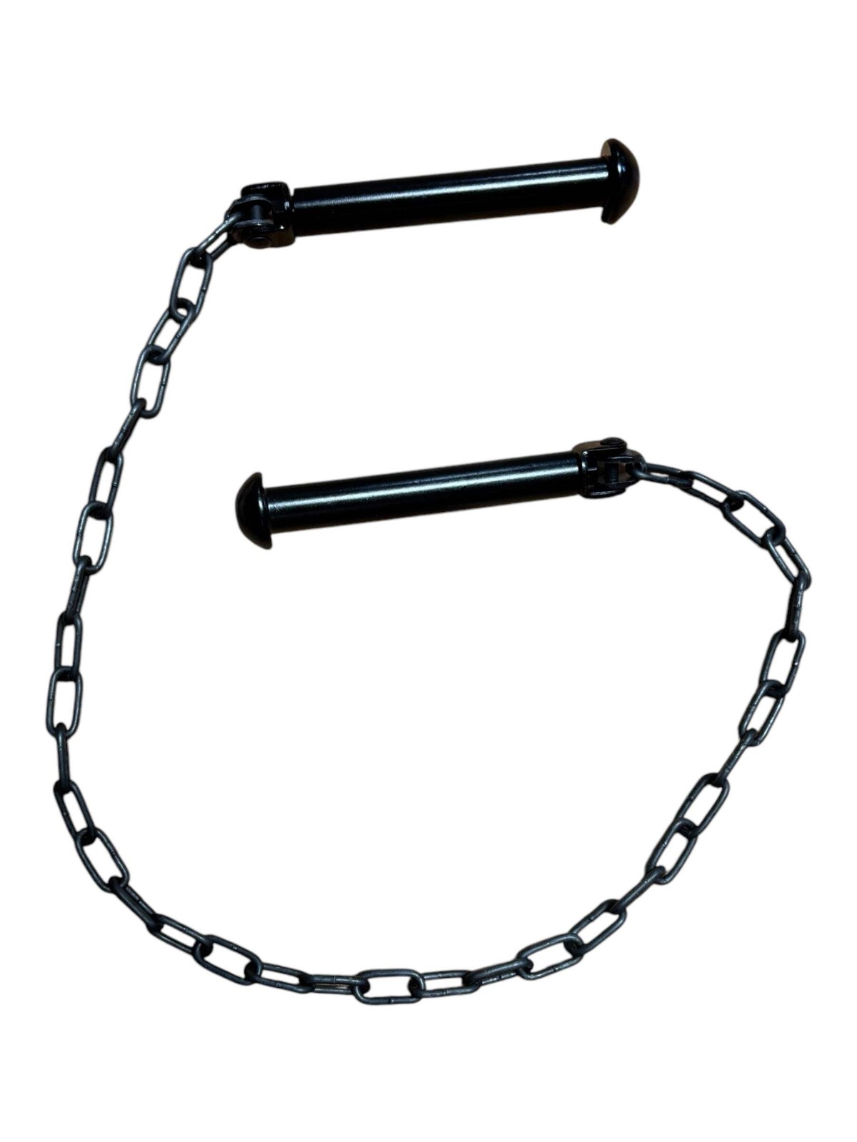 4386 - Manriki Gusari 36" Metal Chain Black Long - |114|