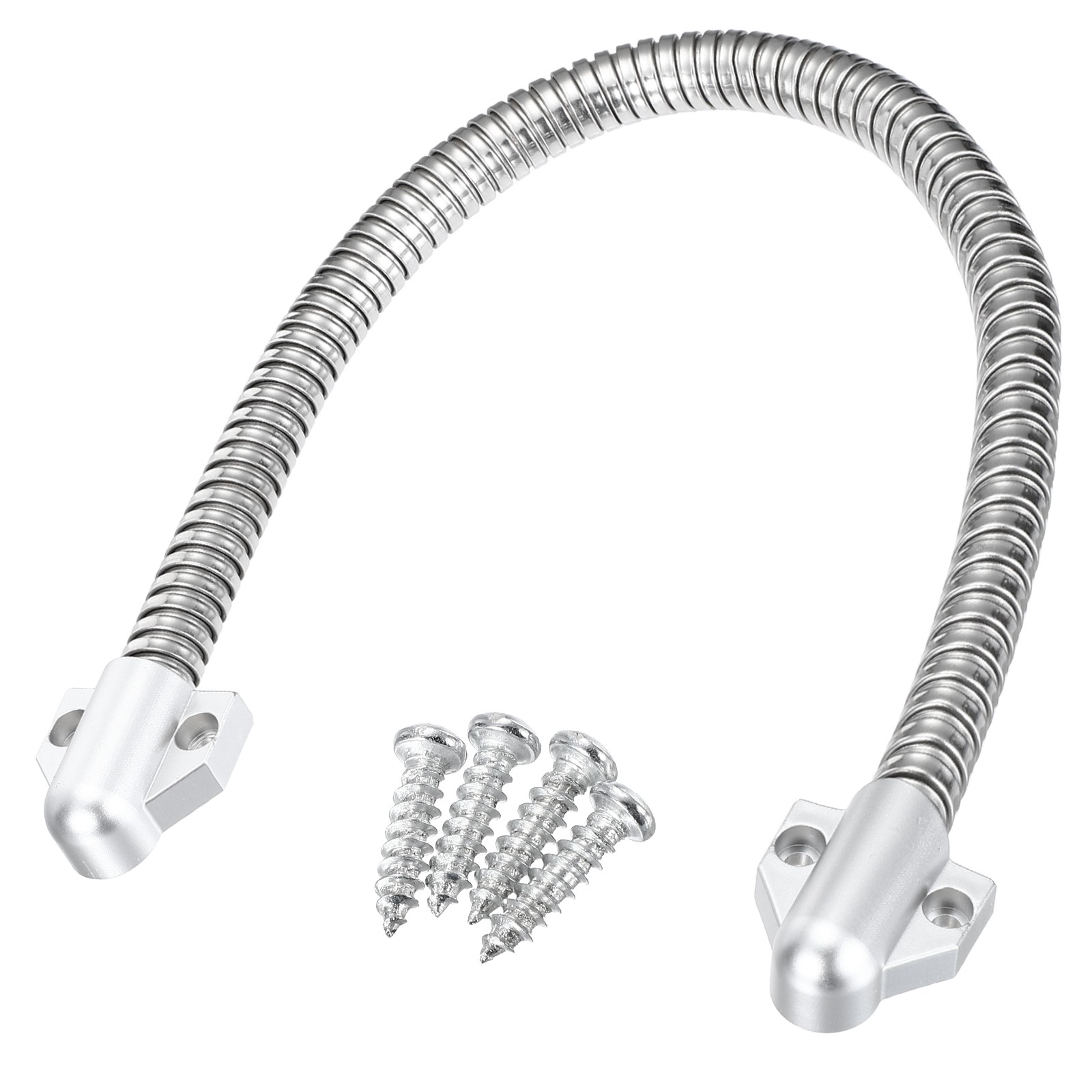 Flexible Door Loop Wire Protection Sleeving Protector with Ends 400x11.2mm White