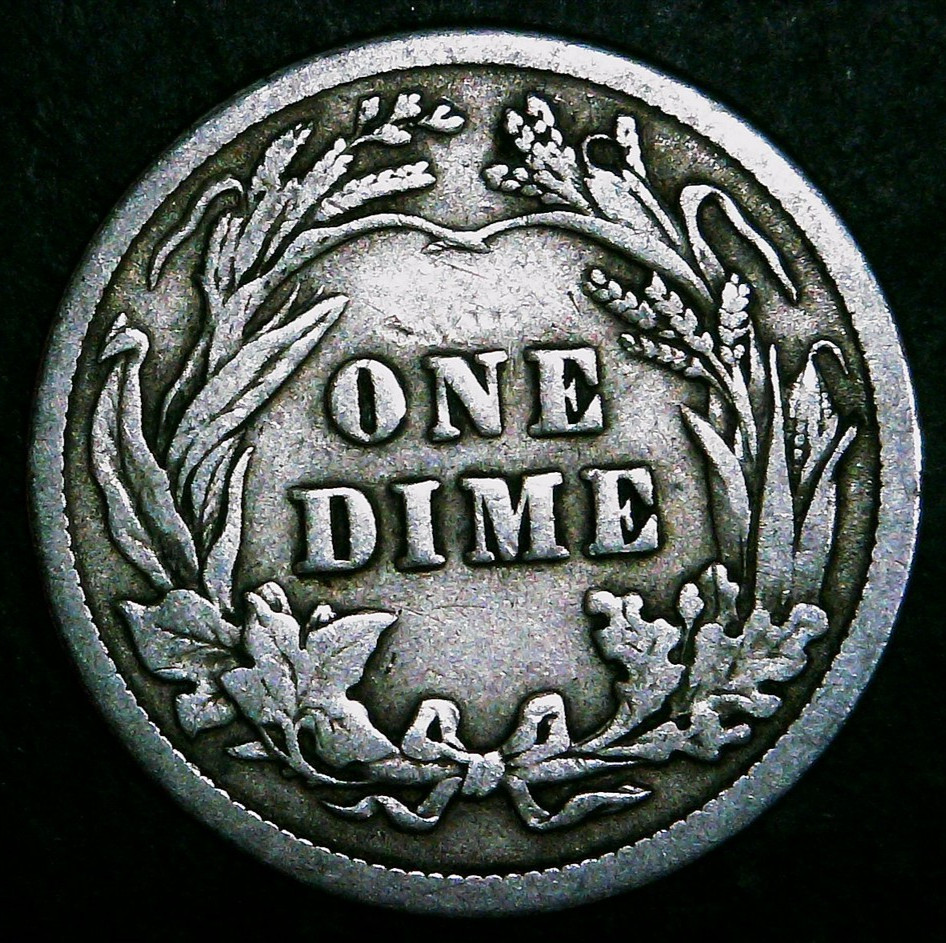 1914-P Barber Dime - 90% Silver - Free Shipping!
