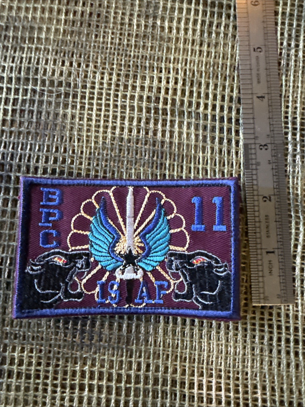 French Foreign Legion 11th Shock Parachute Regiment Unit Color Patch