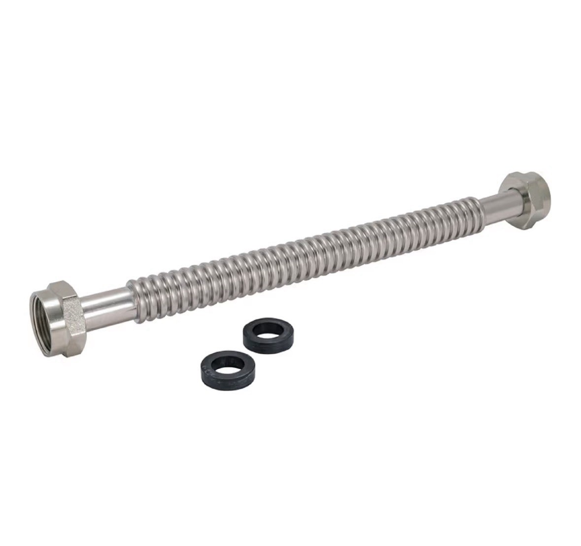 Eastman 12 Inch WaterFlex Water Heater Connector, 1 Inch FIP x 1 Inch FIP,