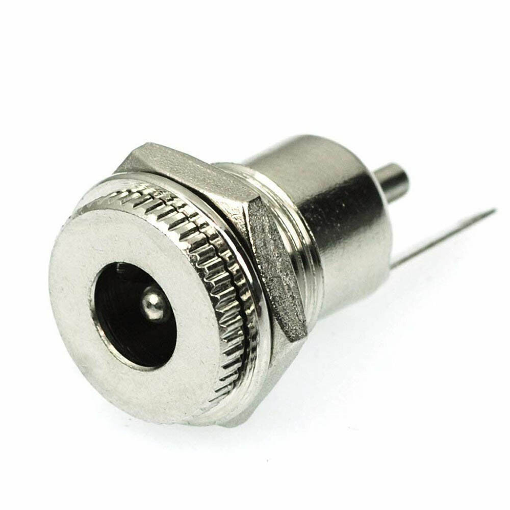 20/40X DC Power Supply Jack Plug Socket Female Panel Mount Connector 5.5mmx2.1mm