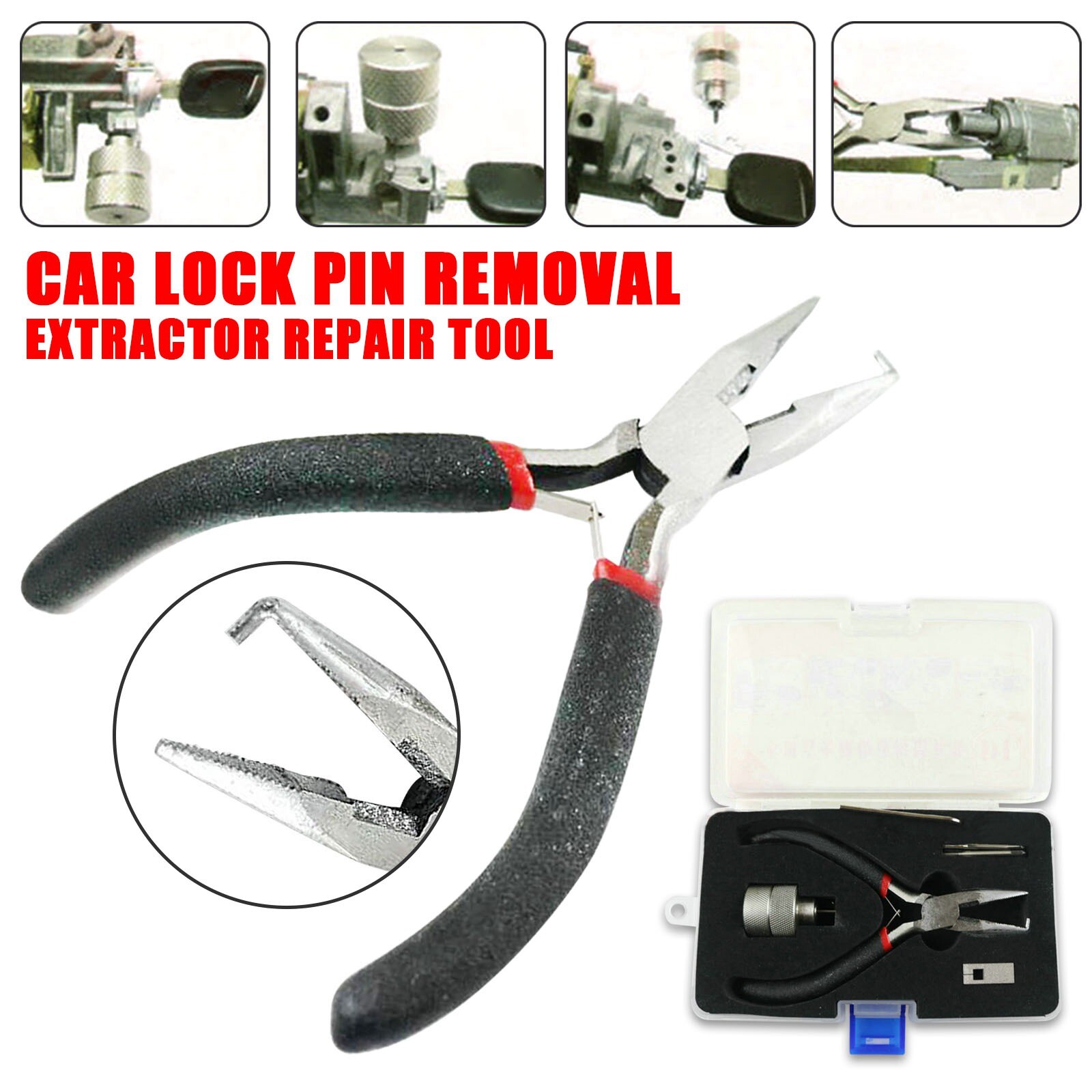 For Honda Ignition Car Lock Pin Removal Extractor Repair Tools Kit Peg Puller US