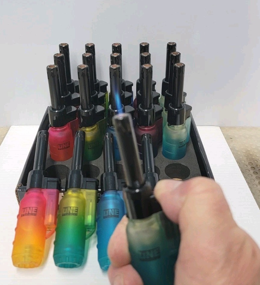 The One Butane Torch Lighter Multiple Colors