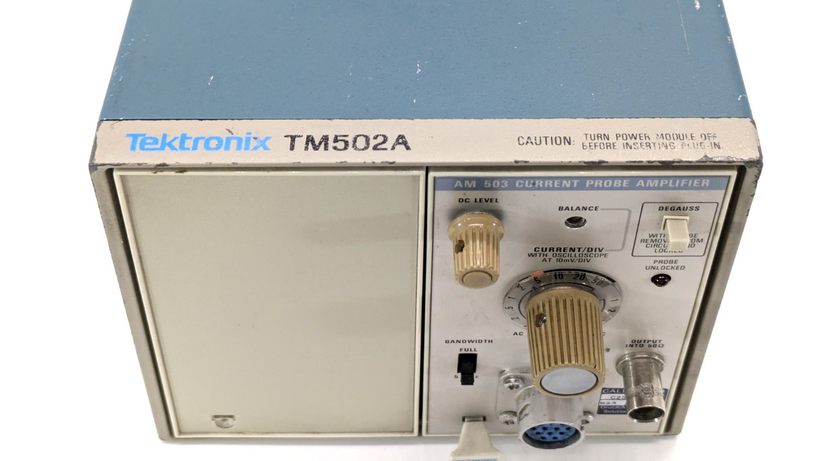 A6303 [Calibration Certificate] current probe, amplifier, Tektronix B018756