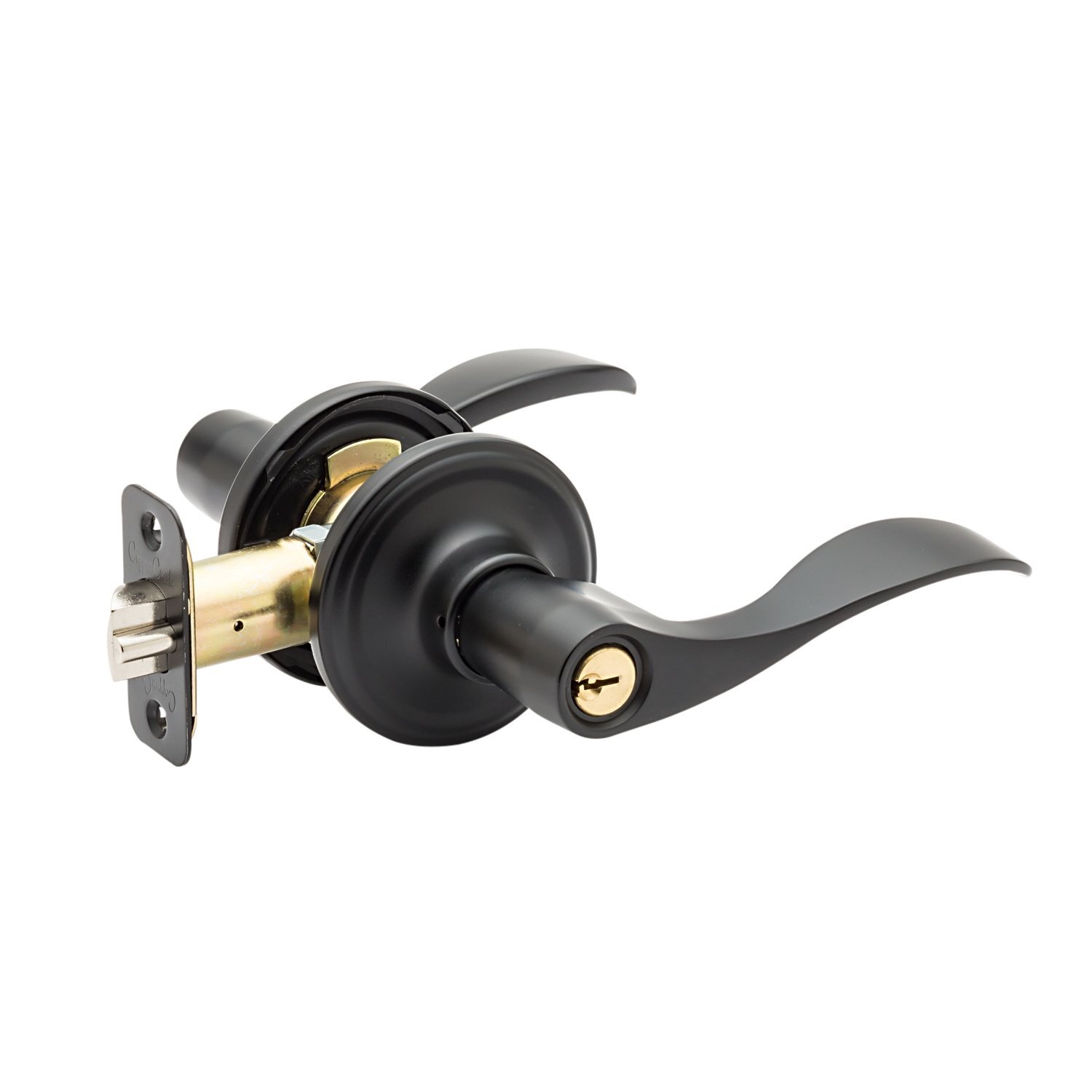 WL2240BC Waverly Door Lever Black