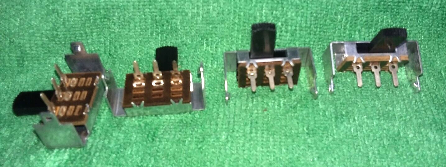 4 Pcs UDI Slide Switch SPDT 4 A 124 VAC - 1.5 A 250 VAC - .5 A 124 VDC