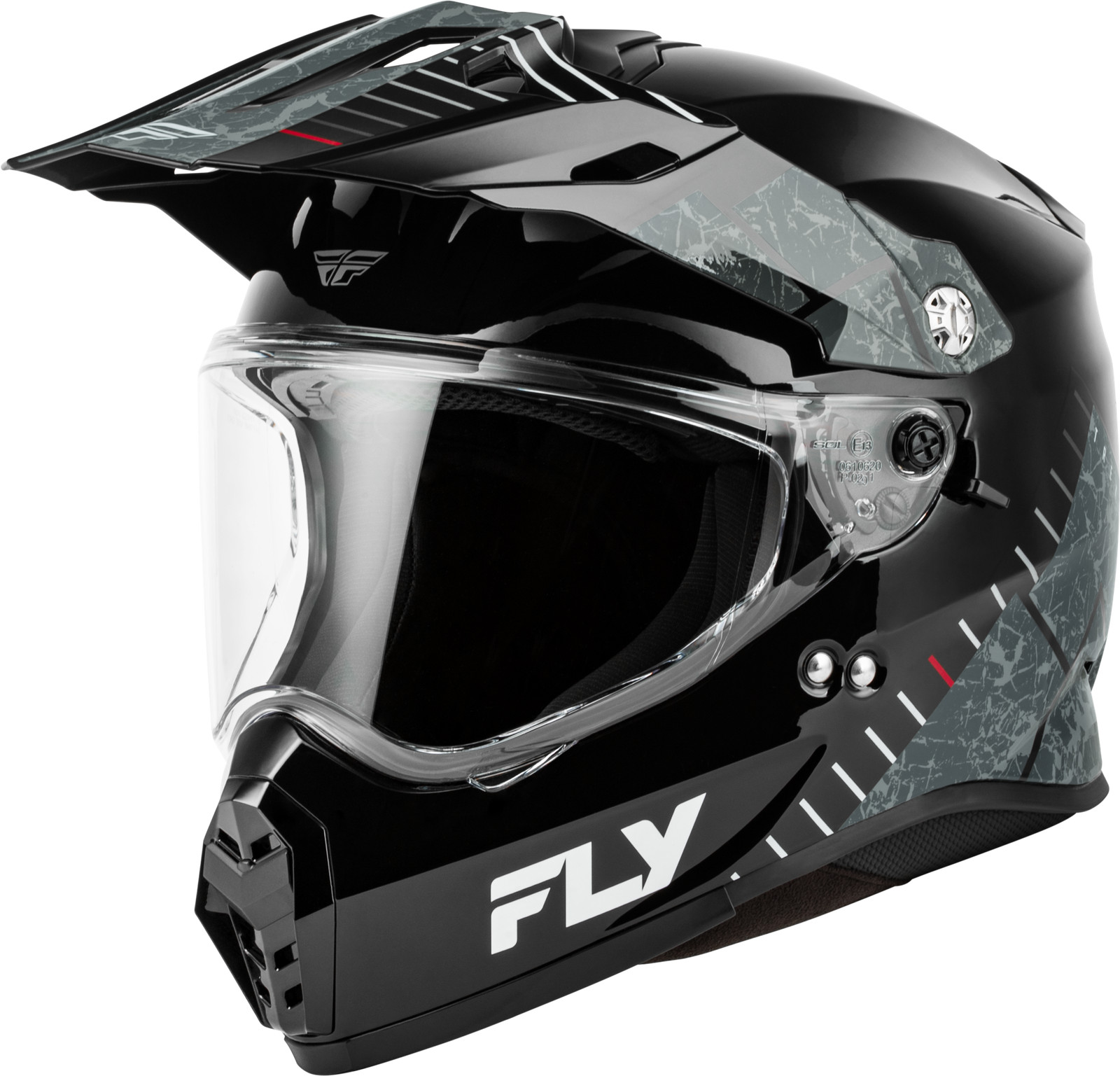 Fly Trekker Fits Granite Helmet Black/Grey Lg